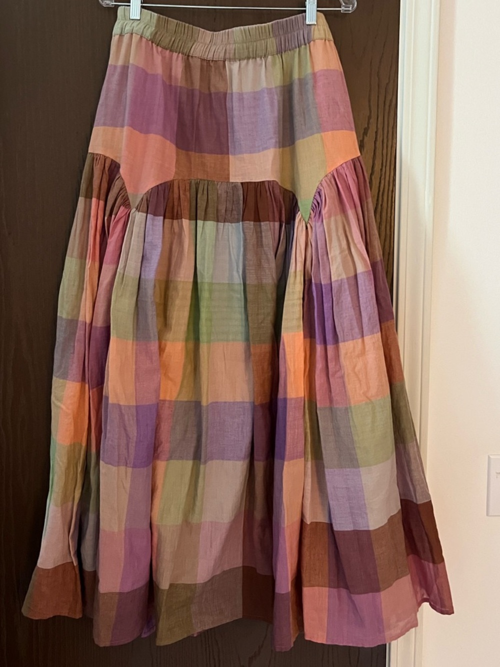 Rujuta Sheth LEILA SKIRT in MERIDA CHEX size XL - Picture 8 of 12